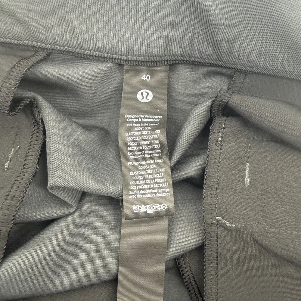 Lululemon Commission ABC Slim Fit Warpstreme Golf Chino‎ Casual 40x26 Trousers